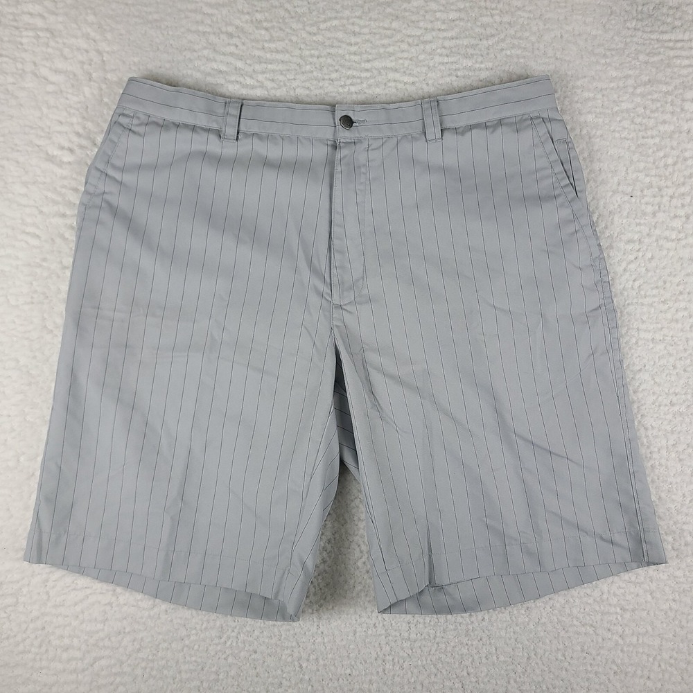 Callaway Shorts Mens 38 Black Gray Striped 10" X Series Performance Golf Chino‎